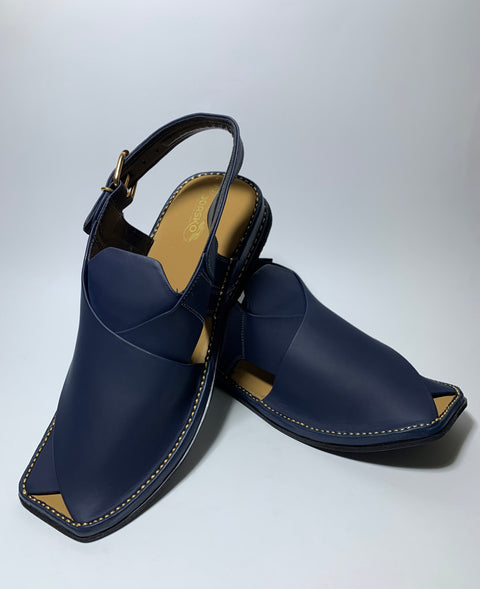 New Peshawari Chappal Blue