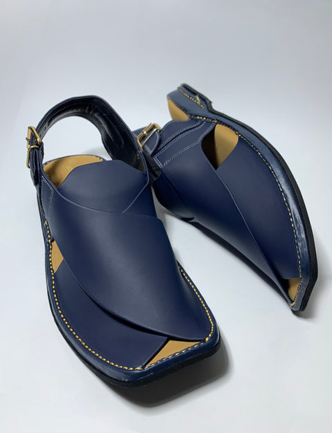 New Peshawari Chappal Blue