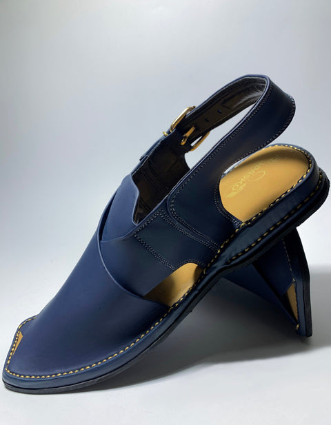 New Peshawari Chappal Blue